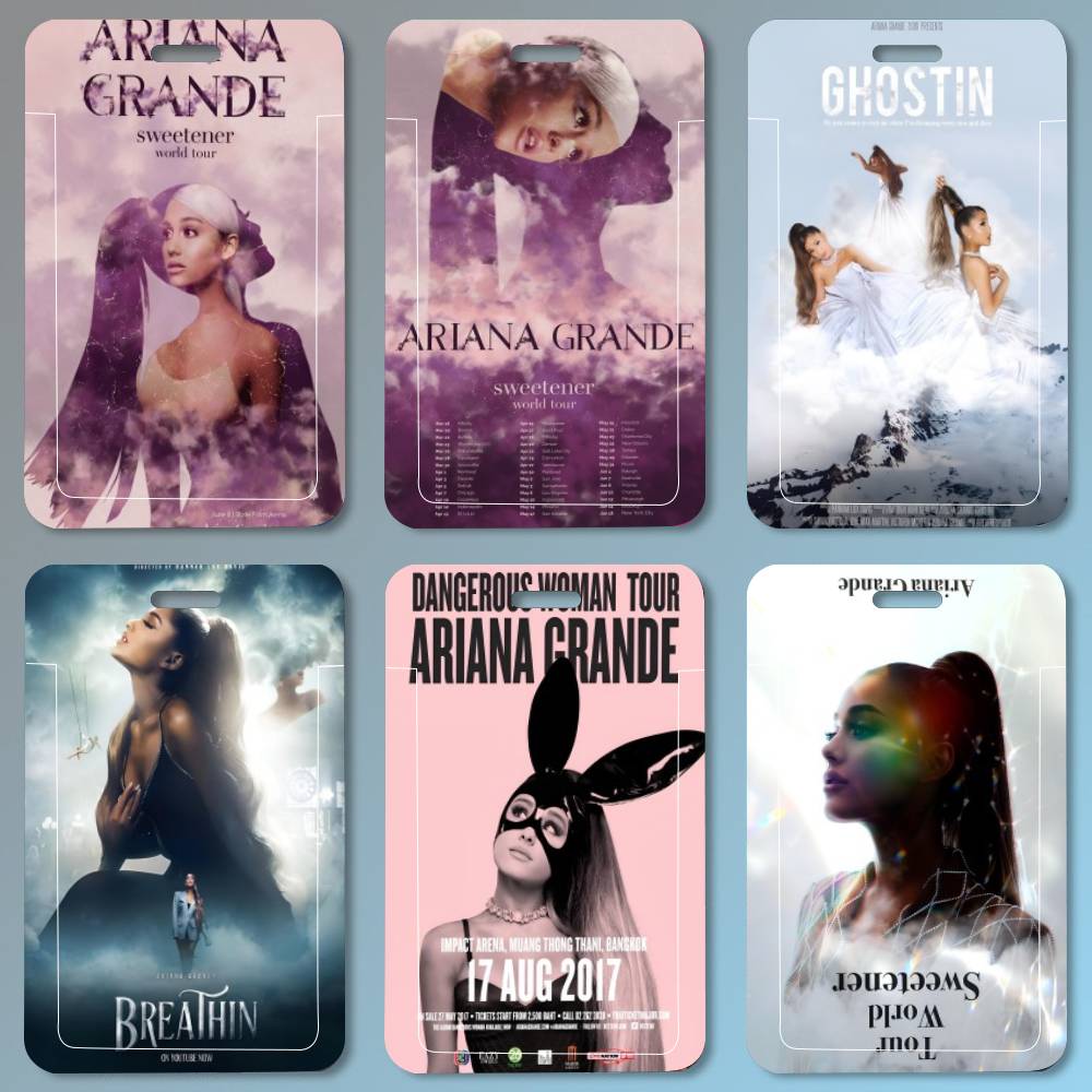 Leather Work For Kids - حامل بطاقة هوية بتصميم آريانا غراندي