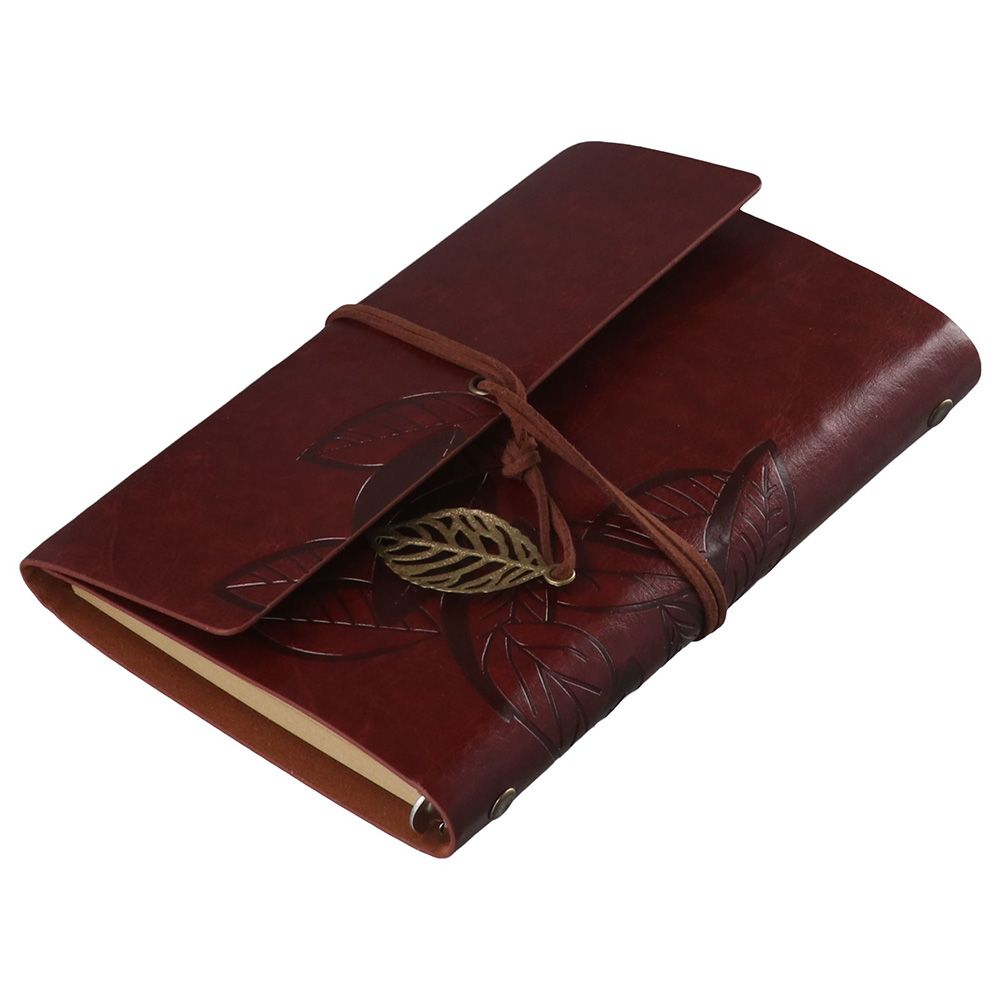 Leather Work Notebook - دفتر ملاحظات للمسافرين من الجلد الصناعي