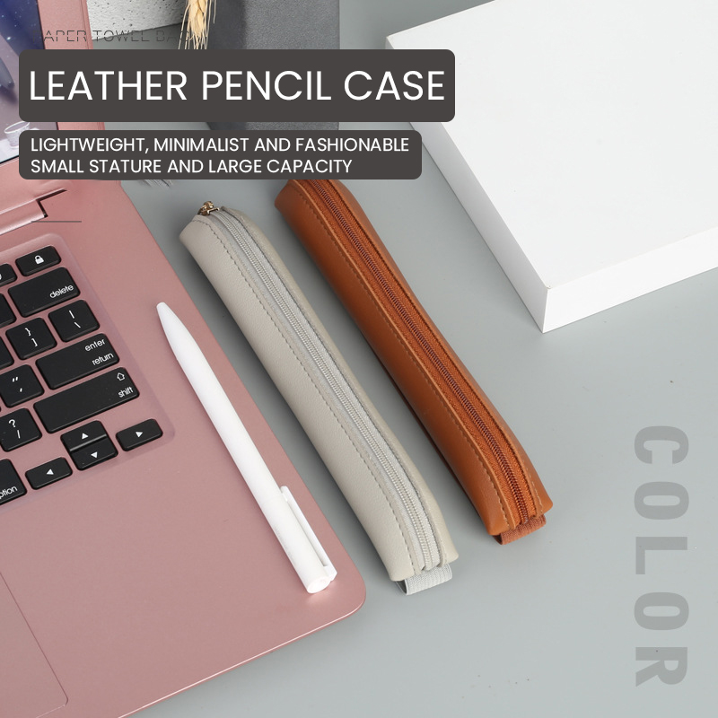 Leather Work Notebook - بو الجلود حامل القلم مع الأكمام