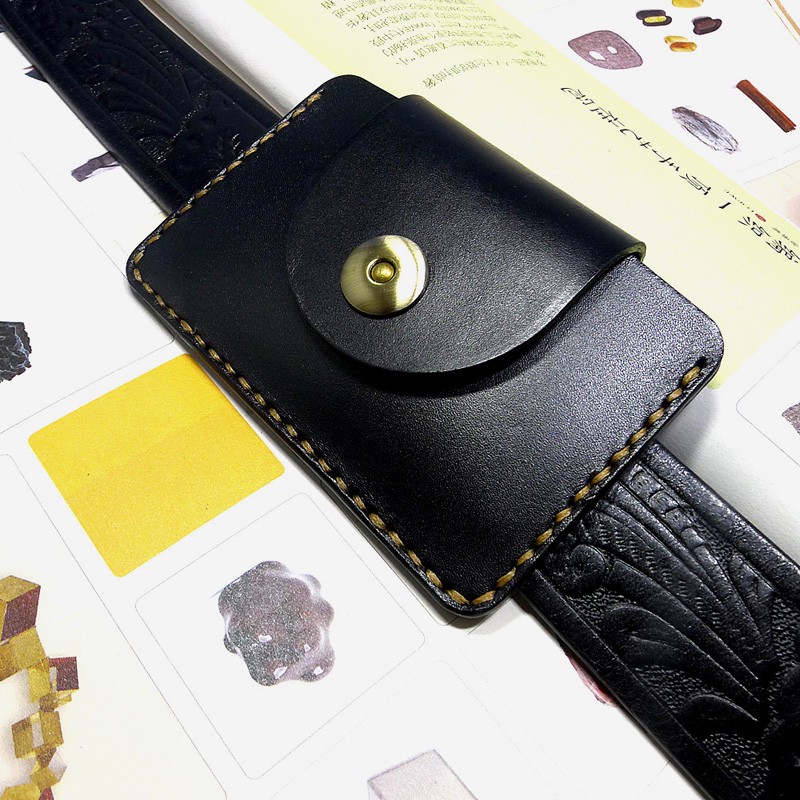 Leatherwork Fasteners - Blongk رقيقة جدا الخصر حقيبة حزام
