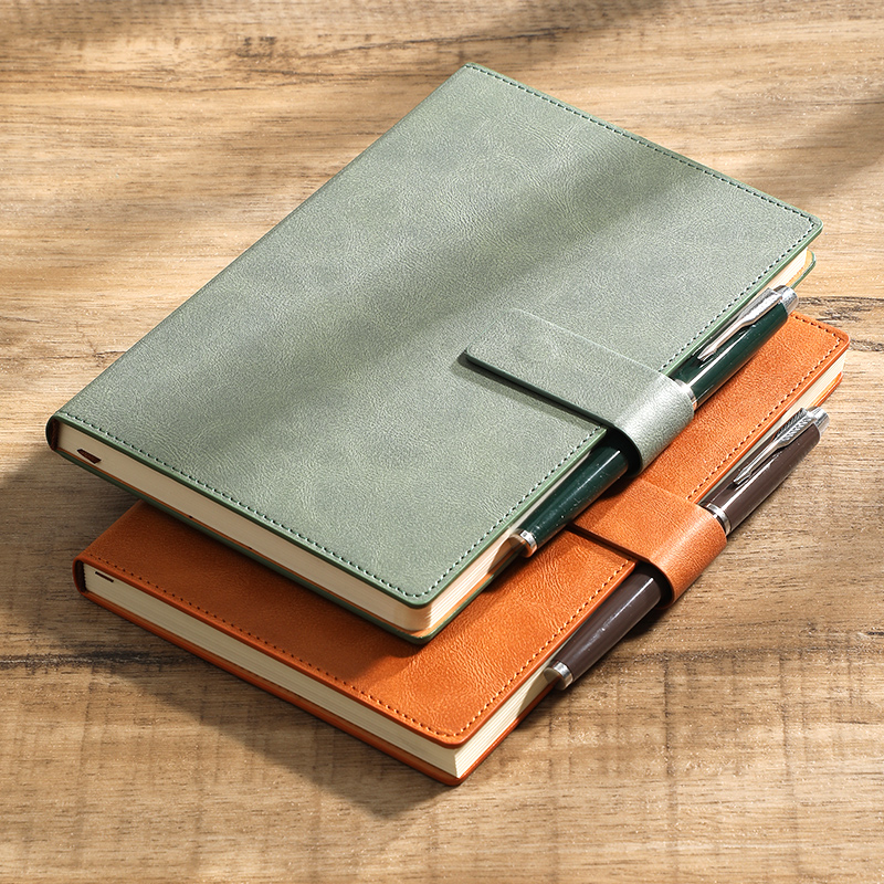 Leather Work Notebook - دفتر أعمال A5 من الجلد الصناعي