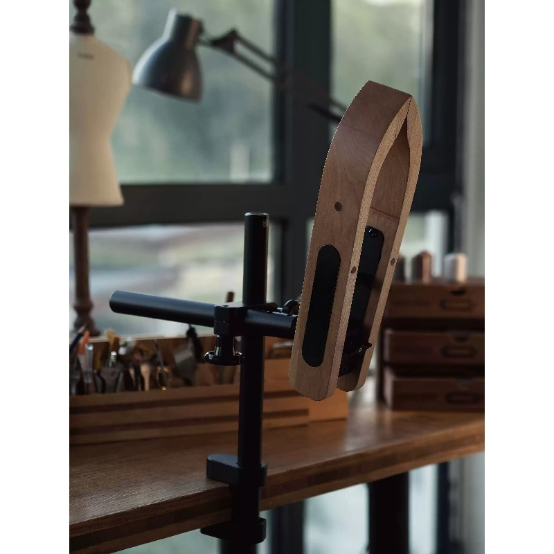 Leatherwork Clamp - حامل تثبيت خشبي لخياطة الجلد، أداة