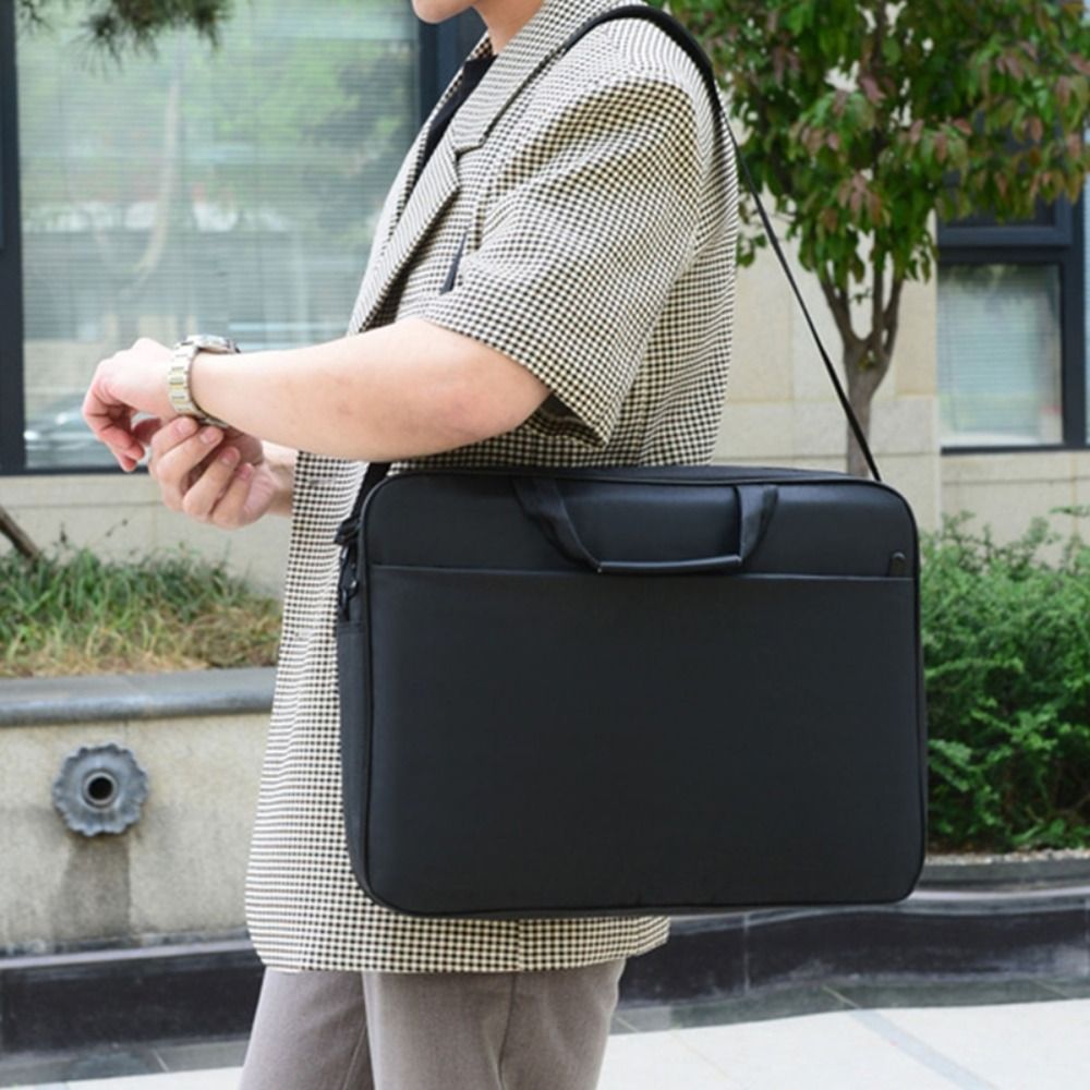 Leather Work Laptop Bag - 15.6 17 بوصة حقيبة كمبيوتر محمول