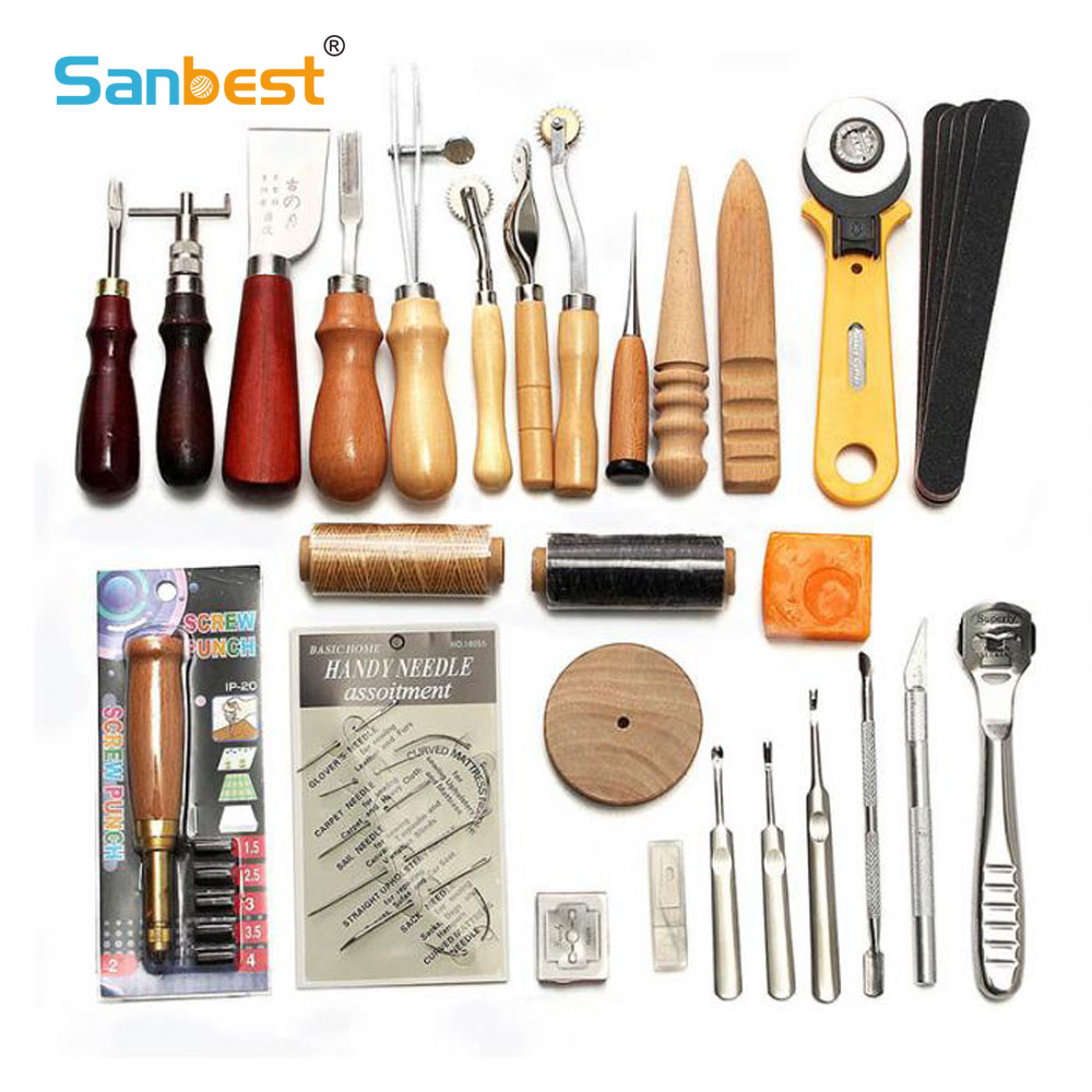 Groover Stitching Tool - Sanbest المهنية أدوات حرفية جلدية عدة