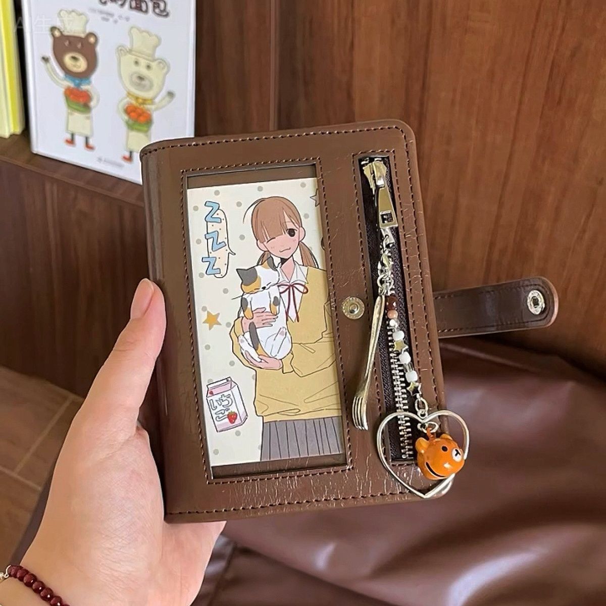 Leather Work Notebook - دفتر ملاحظات جلدي بني عتيق الطراز