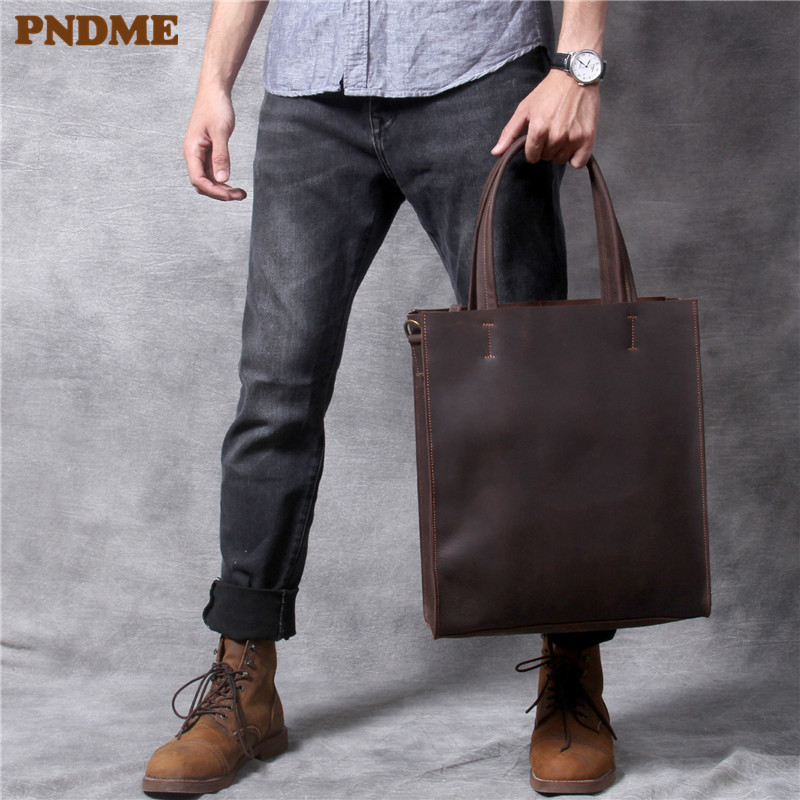 حقيبة يد كلاسيكية للرجال من ال - مراجعة Leather Work Laptop Bag وسعره