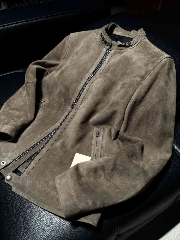 جاكيت رجالي عصري جديد بقصة ضيق - مراجعة Leather Work For Kids وسعره