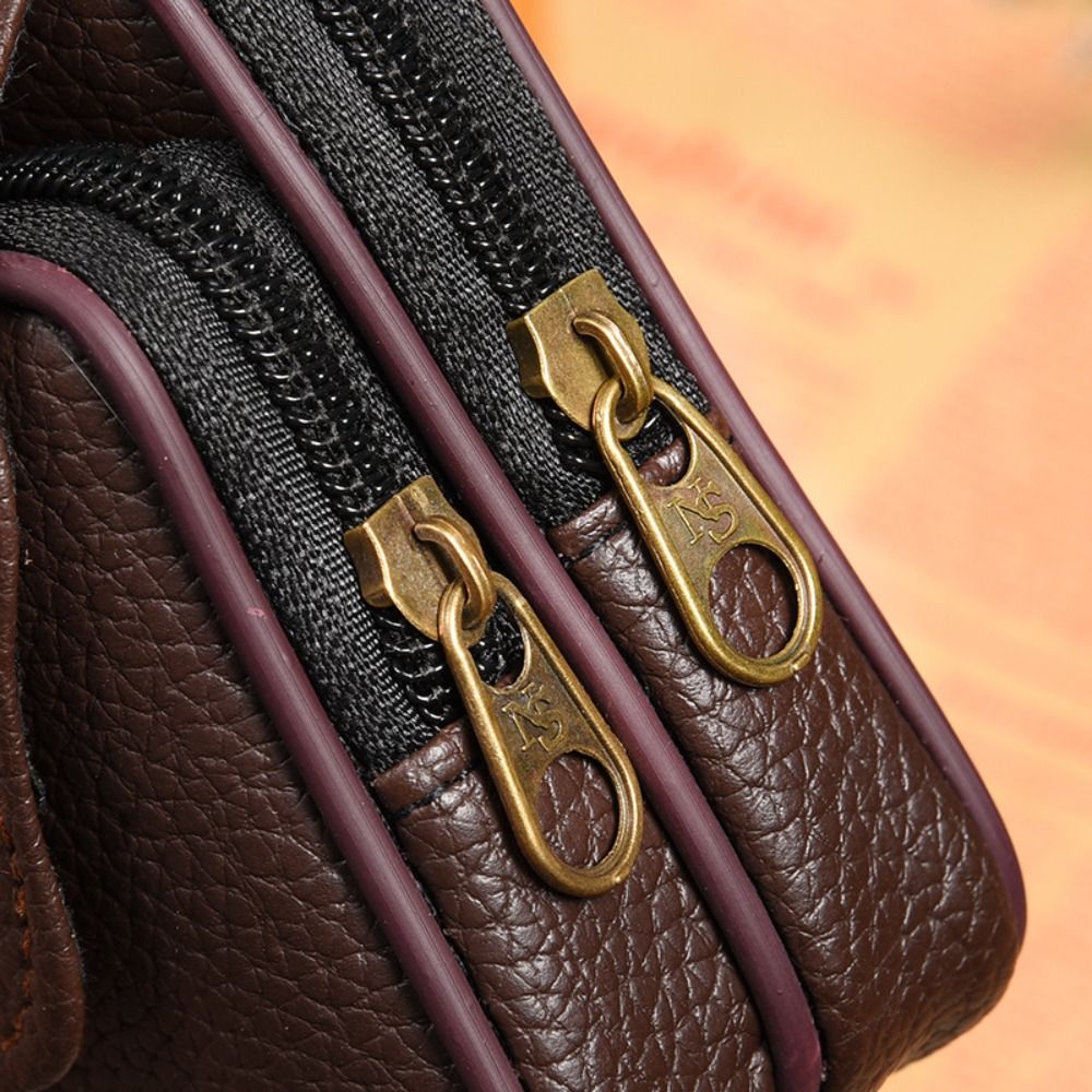 حقيبة خصر رجالية من الجلد الصن - مراجعة Leatherwork Fasteners وسعره