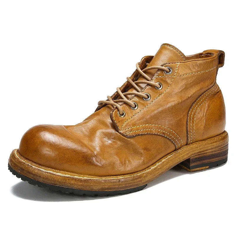 Goodyear-Boots أحذية جلدية للر - مراجعة Leather Work Dress وسعره