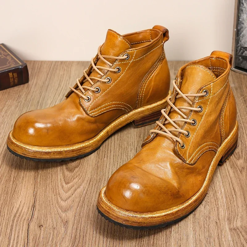 Goodyear-Boots أحذية جلدية للر - مراجعة Leather Work Dress وسعره