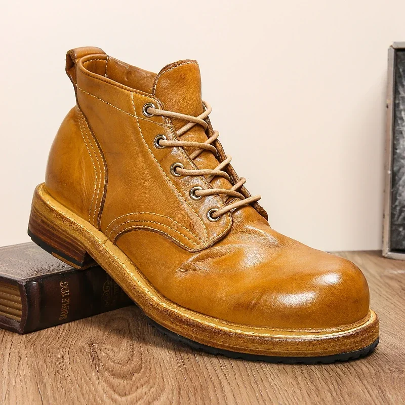 Goodyear-Boots أحذية جلدية للر - مراجعة Leather Work Dress وسعره