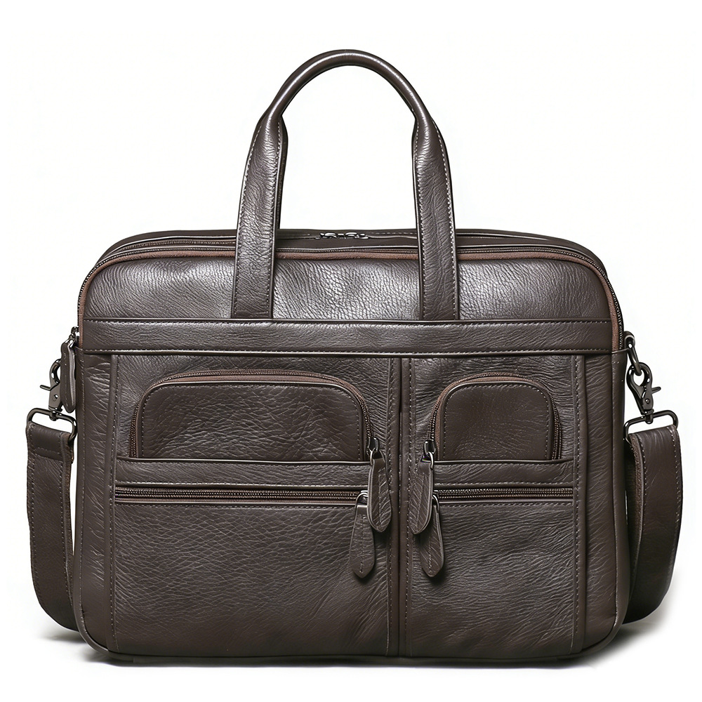 حقيبة رجالية من الجلد الطبيعي، - مراجعة Leather Work Laptop Bag وسعره