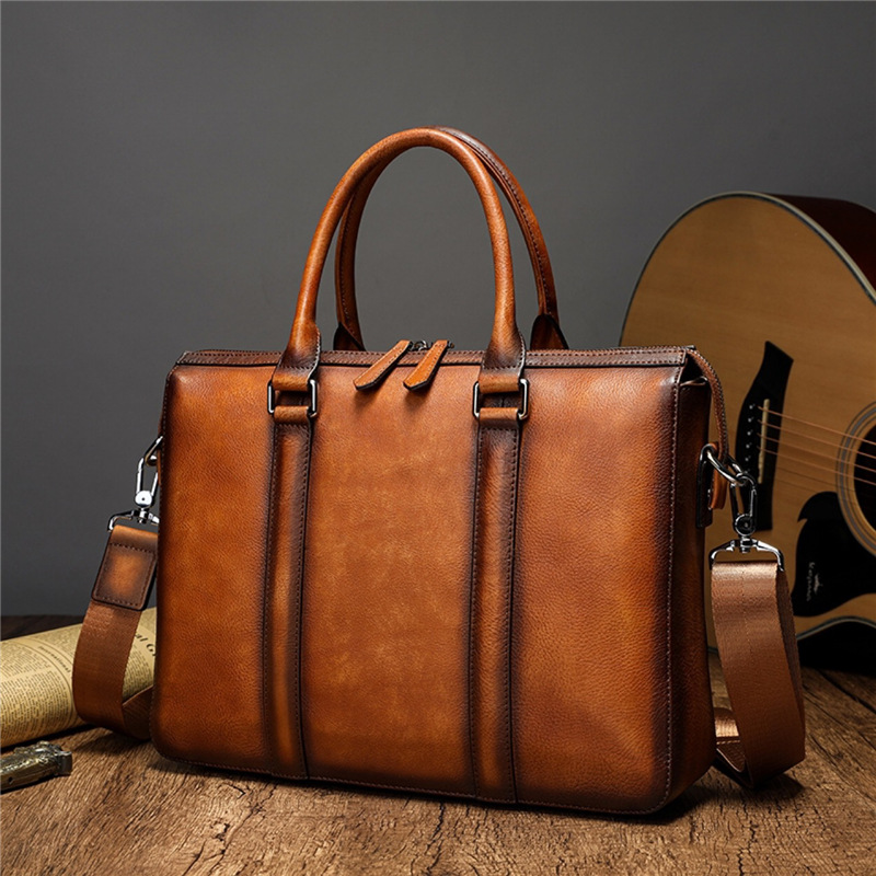 حقيبة يد جلدية فاخرة من YETTIE - مراجعة Leather Work Laptop Bag وسعره