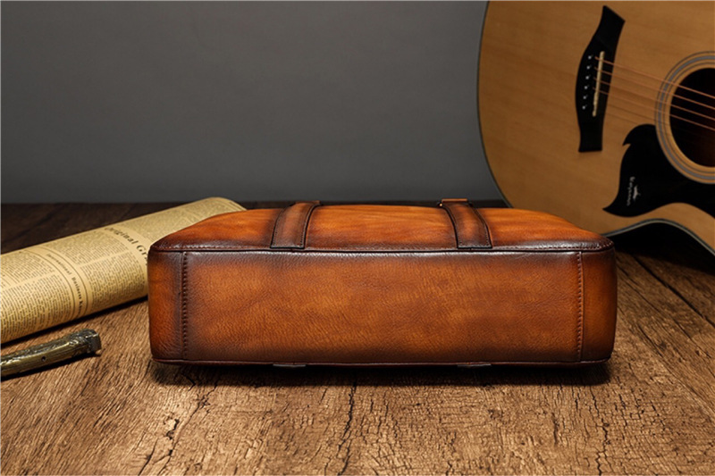 حقيبة يد جلدية فاخرة من YETTIE - مراجعة Leather Work Laptop Bag وسعره