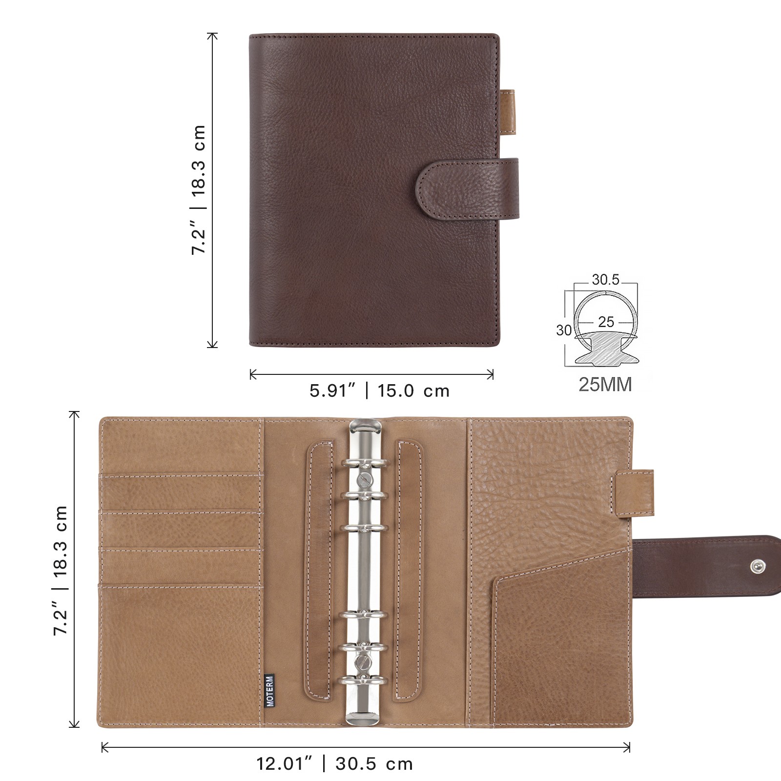 Moterm Franklin Covey حجم صغير - مراجعة Leather Work Notebook وسعره