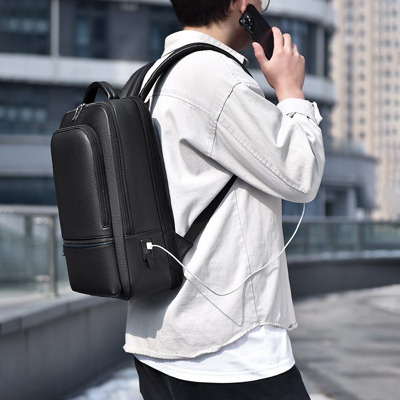 بو الجلود على ظهره للرجال ، شح - مراجعة Leather Work Laptop Bag وسعره