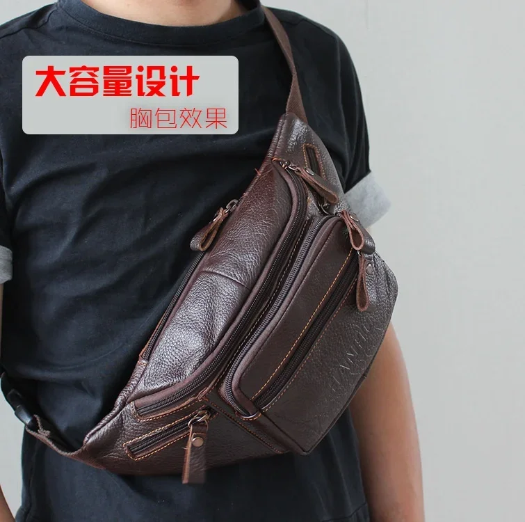 جلد البقر الأصلي الخصر حقيبة ا - مراجعة Leatherwork Fasteners وسعره