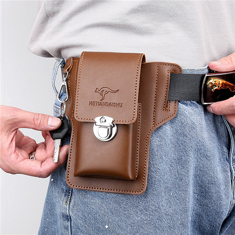 حقيبة بحزام الهاتف للرجال حقائ - مراجعة Leatherwork Fasteners وسعره