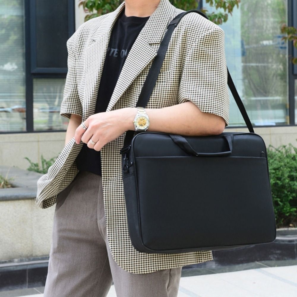 15.6 17 بوصة حقيبة كمبيوتر محم - مراجعة Leather Work Laptop Bag وسعره