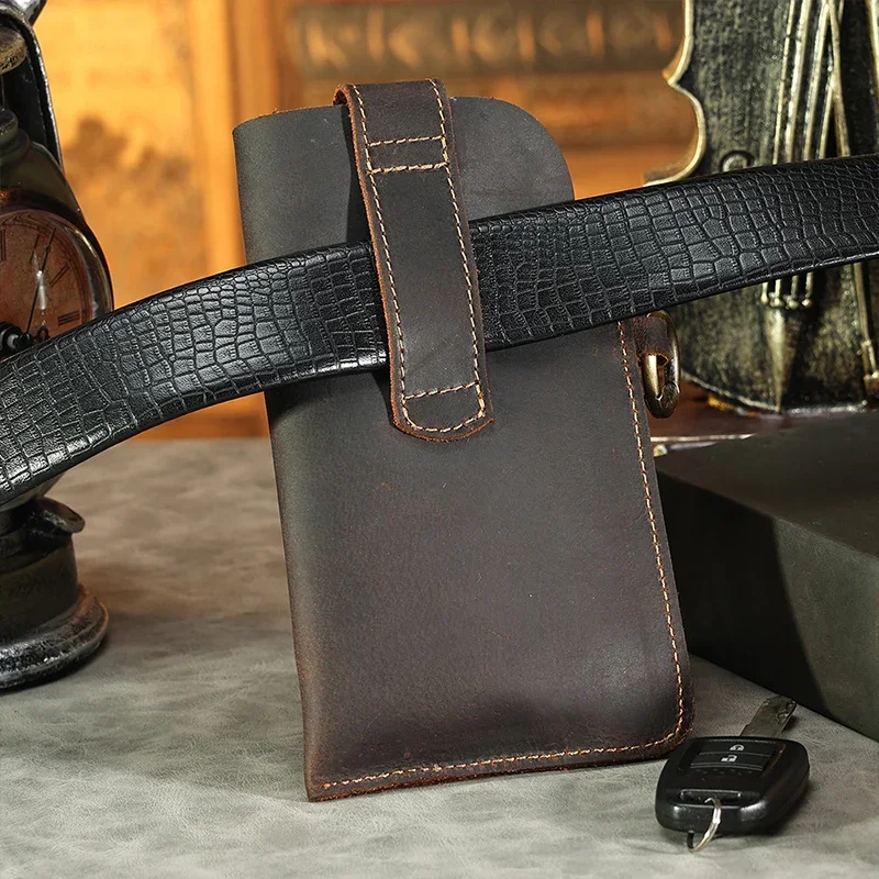 رجل جلد طبيعي الخصر حقيبة الها - مراجعة Leatherwork Fasteners وسعره